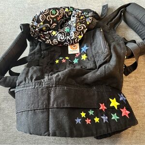 Ergobaby Black Kids Carrier with Custom Colorful Stars